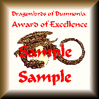 Sample Award of Excellence