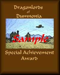 Sample Special Achievement Award